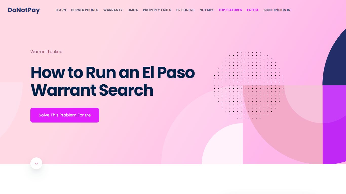 How to Easily Run an El Paso Warrant Search [3 Steps] - DoNotPay